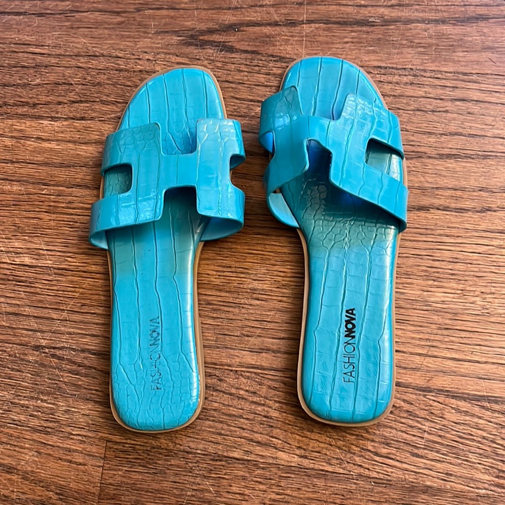 Blue fashion nova sandals